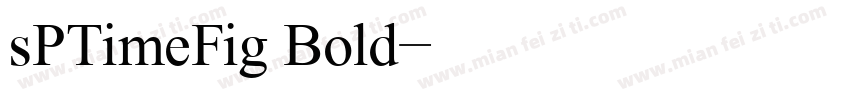sPTimeFig Bold字体转换